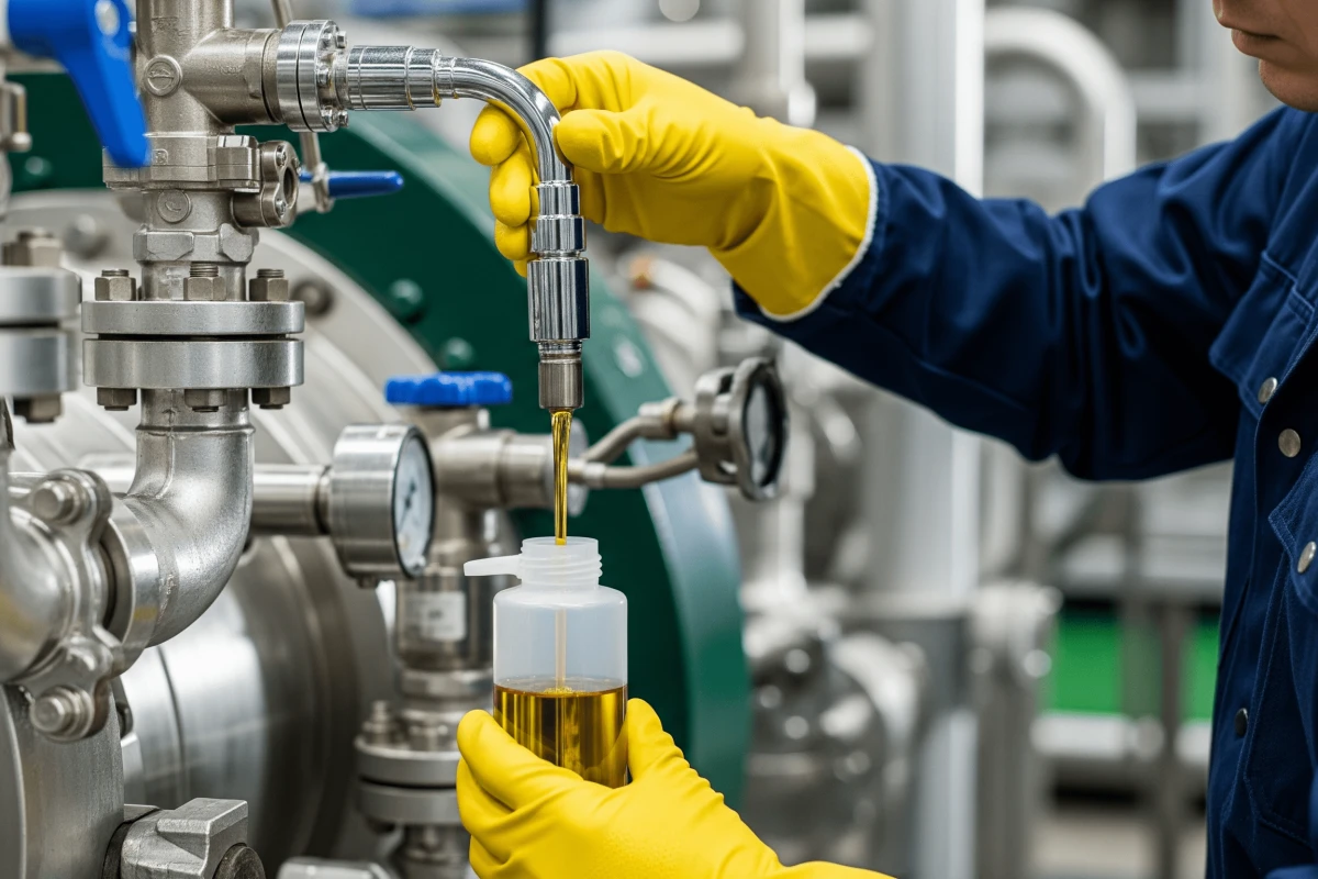 วิธีการเก็บตัวอย่างน้ำมันหล่อลื่นเพื่อส่งตรวจวิเคราะห์