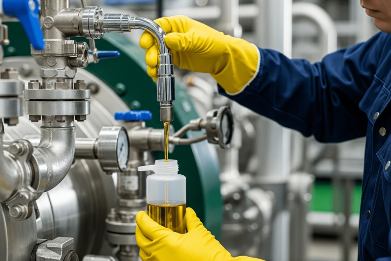 วิธีการเก็บตัวอย่างน้ำมันหล่อลื่นเพื่อส่งตรวจวิเคราะห์